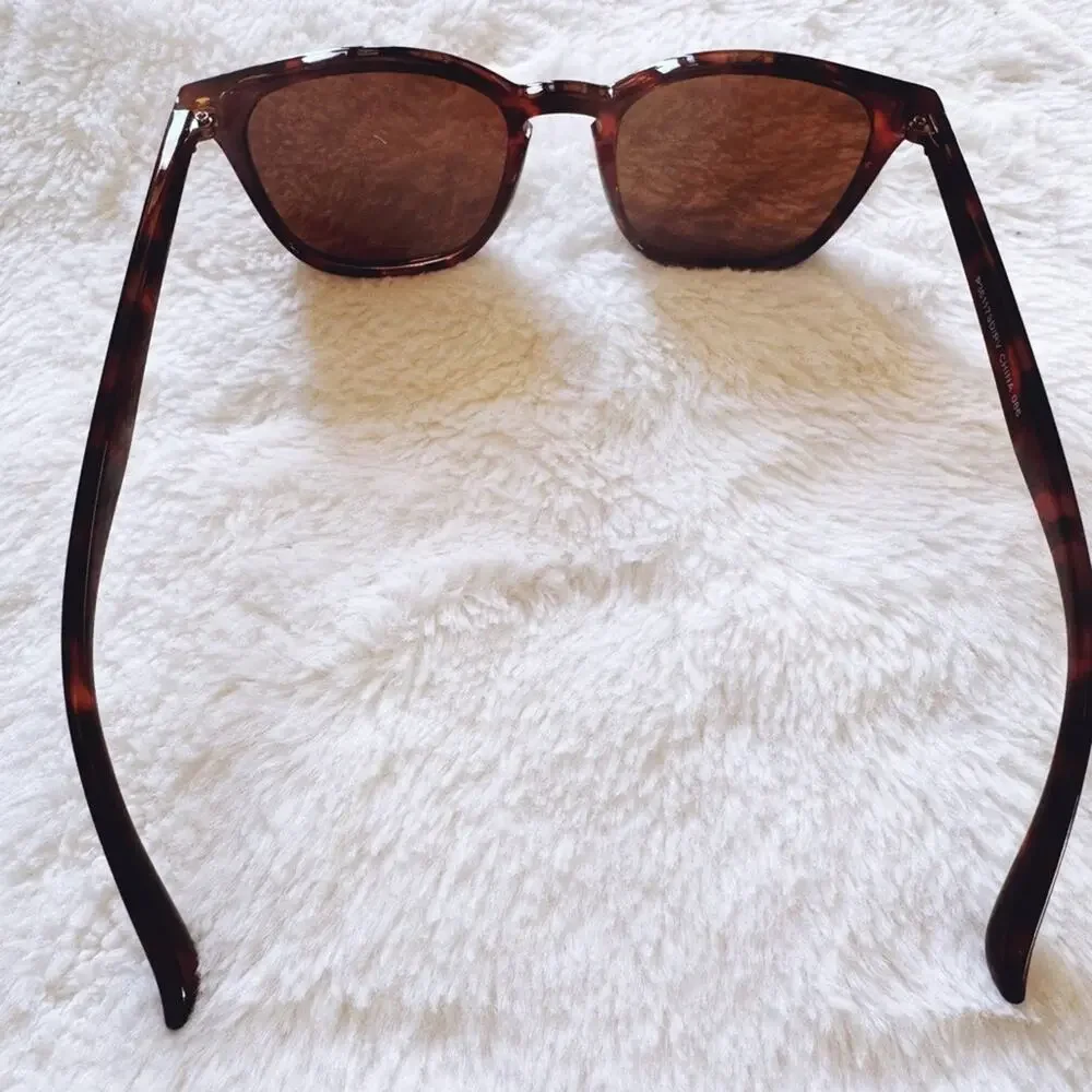 Milo Tortoise Brown Oversized Oval Horn Rims Sunglasses
